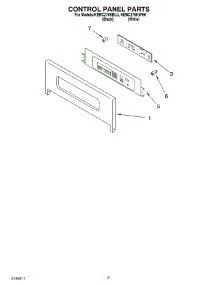 02 - Control Panel parts for Kitchenaid Oven KEBC276KWH0 from AppliancePartsPros.com