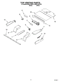 05 - Top Venting parts for Kitchenaid Oven KEBC276KWH0 from AppliancePartsPros.com