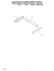 07 - Microwave Compartment parts for Kitchenaid Oven KEMS377GBS4 from AppliancePartsPros.com