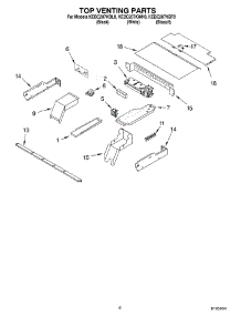 05 - Top Venting parts for Kitchenaid Oven KEBC207KBT0 from AppliancePartsPros.com