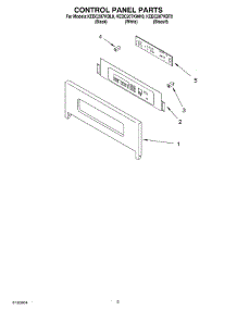 02 - Control Panel parts for Kitchenaid Oven KEBC207KWH0 from AppliancePartsPros.com