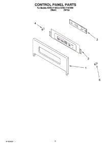 02 - Control Panel parts for Kitchenaid Oven KEBC171KWH0 from AppliancePartsPros.com