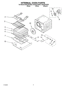 04 - Internal Oven parts for Kitchenaid Oven KEBC207KWH0 from AppliancePartsPros.com