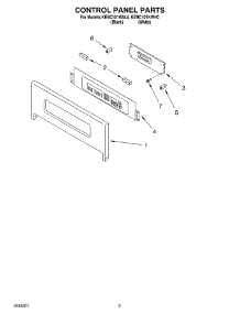 02 - Control Panel parts for Kitchenaid Oven KEBC101KBL0 from AppliancePartsPros.com