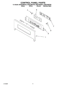 02 - Control Panel parts for Kitchenaid Oven KEMC308KBT0 from AppliancePartsPros.com
