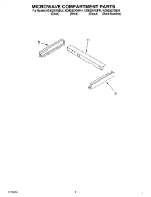 07 - Microwave Compartment parts for Kitchenaid Oven KEMS307GBT4 from AppliancePartsPros.com