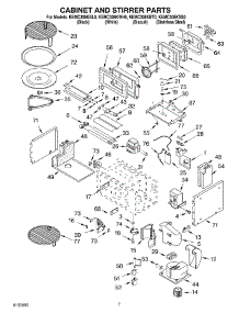 06 - Cabinet And Stirrer parts for Kitchenaid Oven KEMC308KSS0 from AppliancePartsPros.com