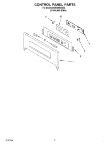 02 - Control Panel parts for Kitchenaid Oven KEMS308GSS2 from AppliancePartsPros.com