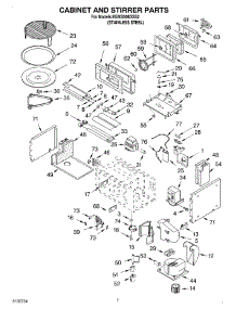 06 - Cabinet And Stirrer parts for Kitchenaid Oven KEMS308GSS2 from AppliancePartsPros.com