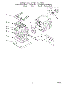 05 - Internal Oven parts for Kitchenaid Oven KEHC309JBL2 from AppliancePartsPros.com