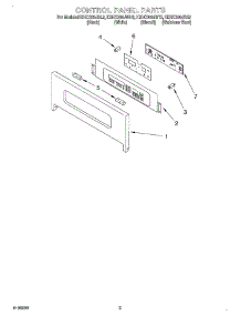 02 - Control Panel parts for Kitchenaid Oven KEHC309JWH2 from AppliancePartsPros.com