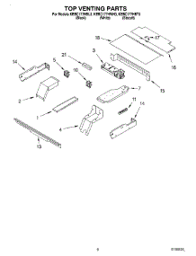 05 - Top Venting, Optional parts for Kitchenaid Oven KEBC177HBT3 from AppliancePartsPros.com