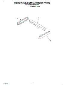 07 - Microwave Compartment parts for Kitchenaid Oven KEMS308GSS2 from AppliancePartsPros.com