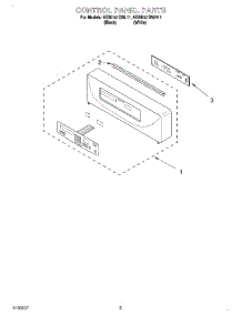 02 - Control Panel parts for Kitchenaid Oven KEBI141DBL11 from AppliancePartsPros.com