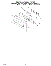 02 - Control Panel parts for Kitchenaid Oven KEHC309JSS3 from AppliancePartsPros.com