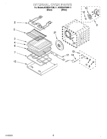 04 - Internal Oven parts for Kitchenaid Oven KEBS247DWH11 from AppliancePartsPros.com