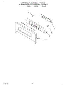 02 - Control Panel parts for Kitchenaid Oven KEBC208HBT2 from AppliancePartsPros.com