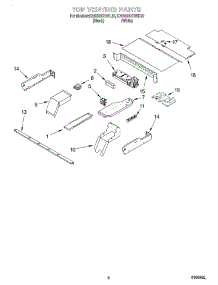 05 - Top Venting parts for Kitchenaid Oven KEBS247DBL10 from AppliancePartsPros.com