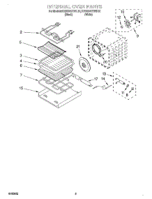 04 - Internal Oven parts for Kitchenaid Oven KEBS247DWH10 from AppliancePartsPros.com