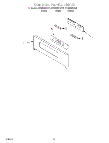 02 - Control Panel parts for Kitchenaid Oven KEBC208HBL1 from AppliancePartsPros.com