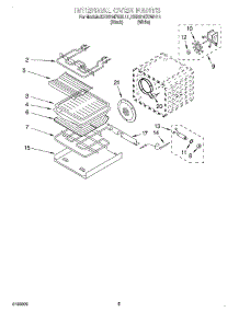 04 - Internal Oven parts for Kitchenaid Oven KEBS147DWH11 from AppliancePartsPros.com