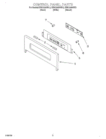 02 - Control Panel parts for Kitchenaid Oven KEBC208HBT3 from AppliancePartsPros.com