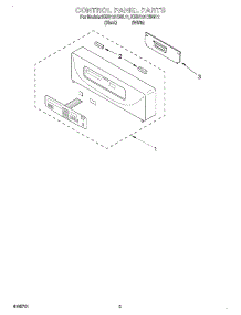 02 - Control Panel parts for Kitchenaid Oven KEBI101DWH11 from AppliancePartsPros.com