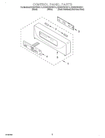02 - Control Panel parts for Kitchenaid Oven KEBS278DSS11 from AppliancePartsPros.com