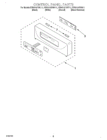04 - Control Panel parts for Kitchenaid Oven KEBS107DWH11 from AppliancePartsPros.com
