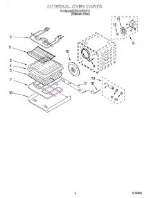 03 - Internal Oven parts for Kitchenaid Oven KEBS107DSS11 from AppliancePartsPros.com