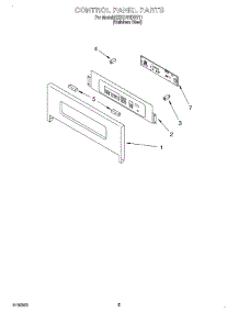 04 - Control Panel parts for Kitchenaid Oven KEBS107DSS11 from AppliancePartsPros.com