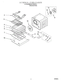 03 - Internal Oven parts for Kitchenaid Oven KEBS107DSS10 from AppliancePartsPros.com