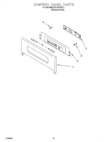 04 - Control Panel parts for Kitchenaid Oven KEBS107DSS10 from AppliancePartsPros.com