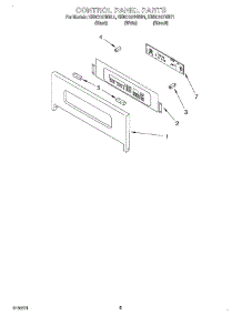 04 - Control Panel parts for Kitchenaid Oven KEBC107HBT1 from AppliancePartsPros.com