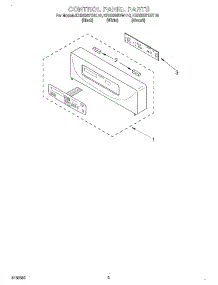 02 - Control Panel parts for Kitchenaid Oven KEBS207DBL10 from AppliancePartsPros.com