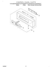 02 - Control Panel parts for Kitchenaid Oven KEBS278DSS10 from AppliancePartsPros.com