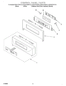 02 - Control Panel parts for Kitchenaid Oven KEBS177DBS10 from AppliancePartsPros.com