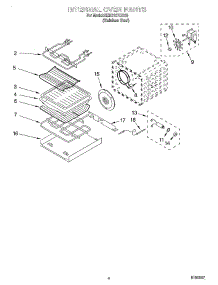 03 - Internal Oven parts for Kitchenaid Oven KEBS107DSS9 from AppliancePartsPros.com
