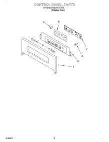 04 - Control Panel parts for Kitchenaid Oven KEBS107DSS9 from AppliancePartsPros.com