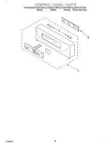 04 - Control Panel parts for Kitchenaid Oven KEBS107DBT9 from AppliancePartsPros.com