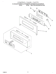 02 - Control Panel parts for Kitchenaid Oven KEBS208DWH9 from AppliancePartsPros.com