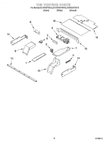 05 - Top Venting parts for Kitchenaid Oven KEBS207DWH9 from AppliancePartsPros.com