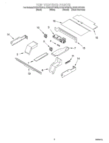 05 - Top Venting parts for Kitchenaid Oven KEBS107DBL9 from AppliancePartsPros.com