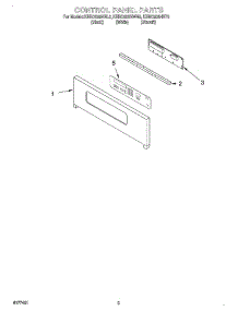 02 - Control Panel parts for Kitchenaid Oven KEBC208HBT0 from AppliancePartsPros.com