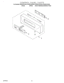 02 - Control Panel parts for Kitchenaid Oven KEBS278DBS8 from AppliancePartsPros.com
