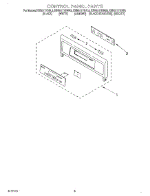 02 - Control Panel, Literature parts for Kitchenaid Oven KEBS177DBL8 from AppliancePartsPros.com