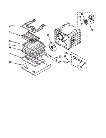 Internal Oven parts for Kitchenaid Wall Oven KEBS107DBAL8 from AppliancePartsPros.com