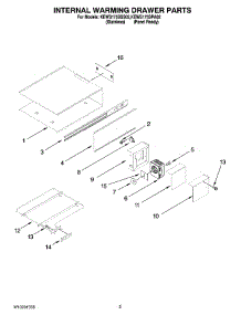 02 - Internal Warming Drawer Parts parts for Kitchenaid Warming Drawer KEWS175SPA02 from AppliancePartsPros.com
