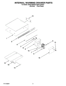 02 - Internal Warming Drawer Parts parts for Kitchenaid Warming Drawer KEWS145SSS01 from AppliancePartsPros.com