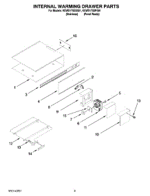 02 - Internal Warming Drawer Parts parts for Kitchenaid Warming Drawer KEWS175SSS01 from AppliancePartsPros.com